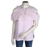 Women's Cut Out Shoulder Top - Light Pink - test-store-for-chase-value