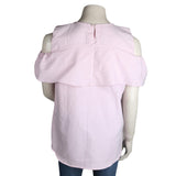 Women's Cut Out Shoulder Top - Light Pink - test-store-for-chase-value