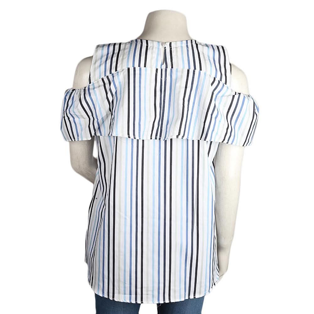 Women's Cut Out Shoulder Top - Multi - test-store-for-chase-value