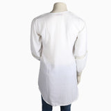Women's Chiffon Net Top - White - test-store-for-chase-value