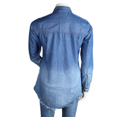 Women's Denim Shirt - Blue - test-store-for-chase-value