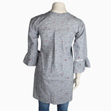 Women's Printed Casual Shirt - Grey - test-store-for-chase-value