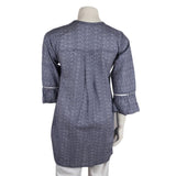 Women's Printed Casual Shirt - Grey - test-store-for-chase-value