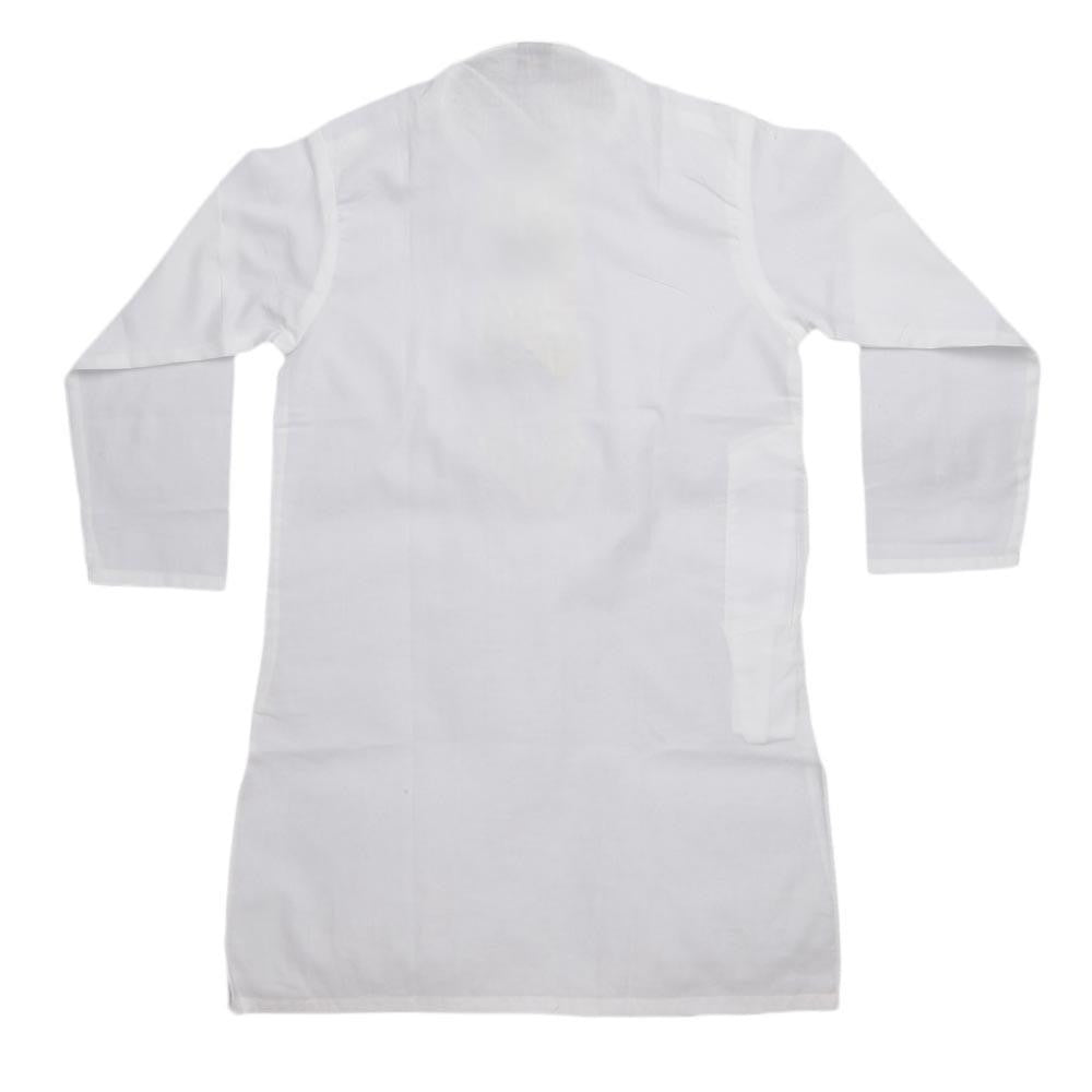Boys Embroidered Kameez Shalwar - White - test-store-for-chase-value