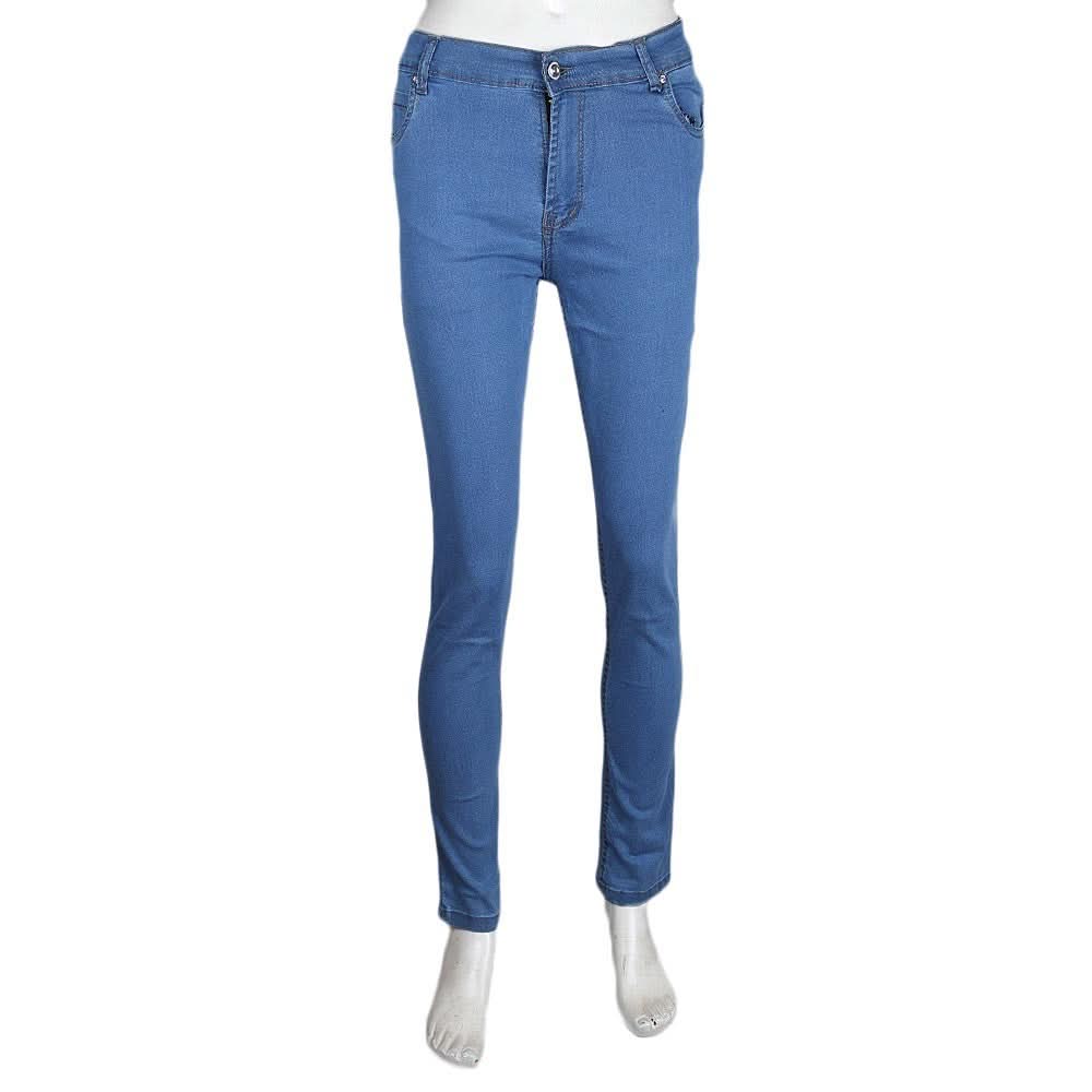 Women's Denim Pant - Light Blue - test-store-for-chase-value