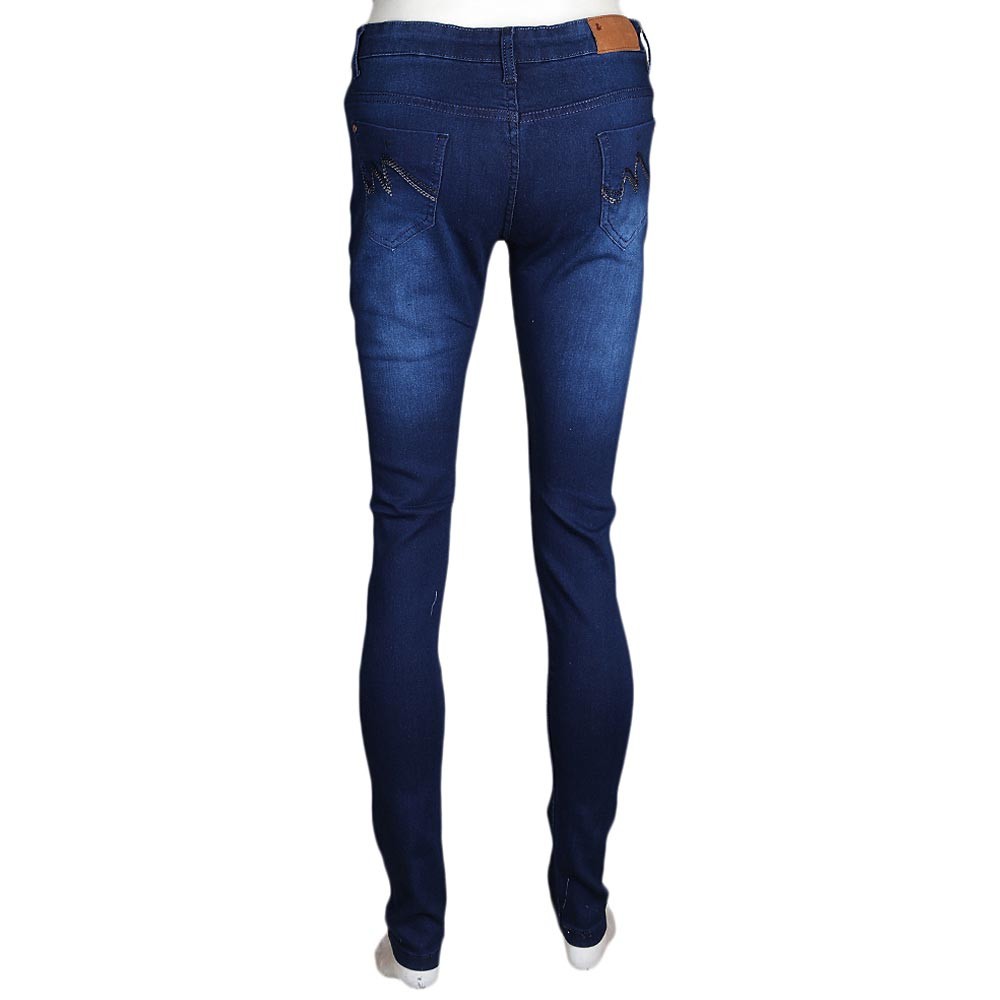 Women's Denim Pant - Navy Blue - Navy/Blue - test-store-for-chase-value