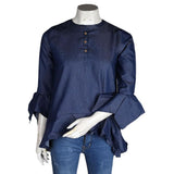 Women's Denim Top - Navy Blue - Navy/Blue - test-store-for-chase-value