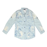 Boys Full Sleeves Denim Shirt - Light Blue - test-store-for-chase-value