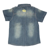 Boys Half Sleeves Denim Shirt - Blue - test-store-for-chase-value