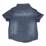 Boys Half Sleeves Denim Shirt - Blue - test-store-for-chase-value