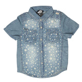 Boys Half Sleeves Denim Shirt - Light Blue - test-store-for-chase-value