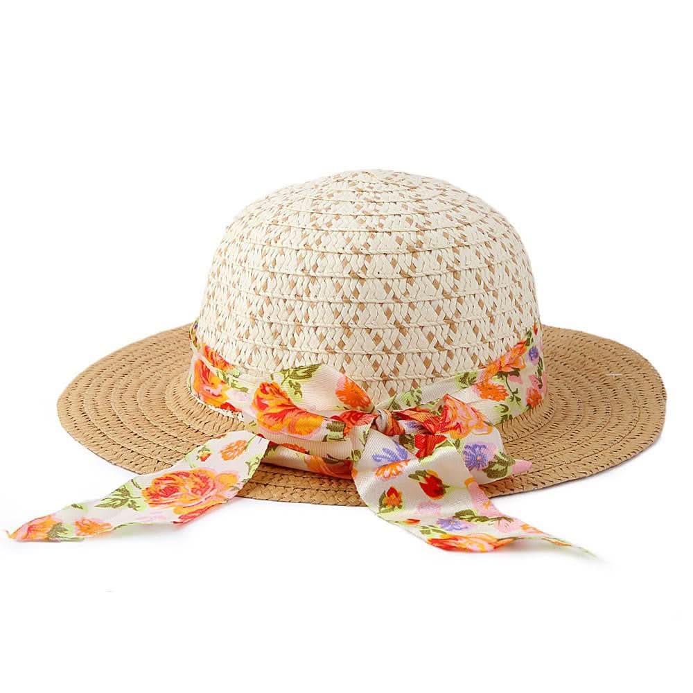 Girls Floppy Hat - Beige - test-store-for-chase-value
