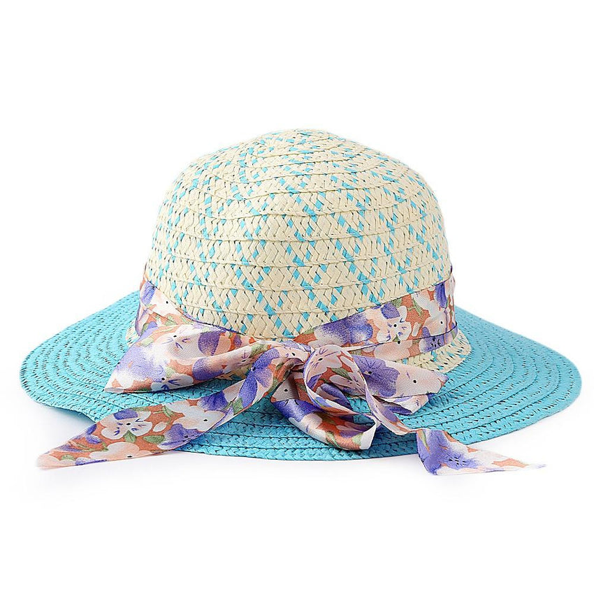 Girls Floppy Hat - Light Blue - test-store-for-chase-value