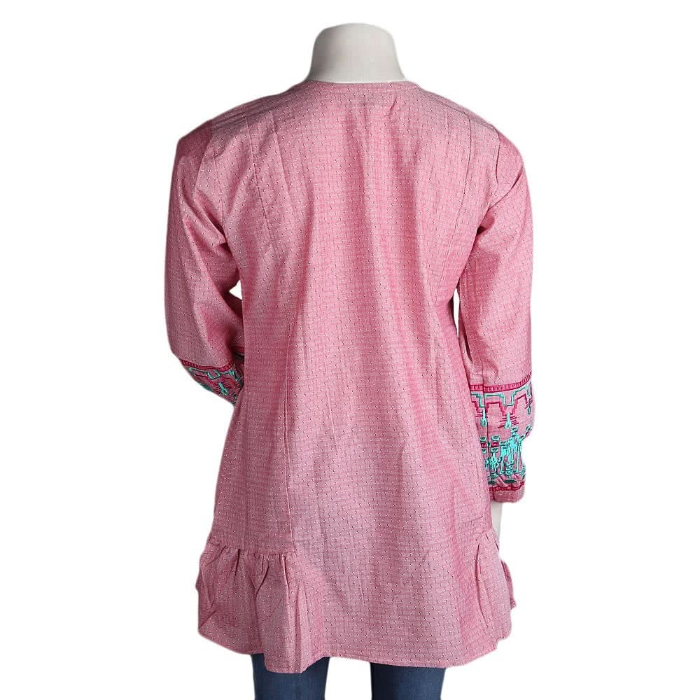 Women's Embroidered Top - Light Pink - test-store-for-chase-value