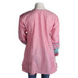 Women's Embroidered Top - Light Pink - test-store-for-chase-value