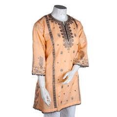 Women's Embroidered Jhabla - Peach - test-store-for-chase-value