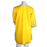 Women's Embroidered Jhabla - Yellow - test-store-for-chase-value
