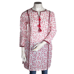 Women's Printed Kurti - Light Pink - test-store-for-chase-value