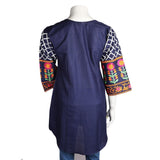 Women's Embroidered Top - Navy Blue - Navy/Blue - test-store-for-chase-value