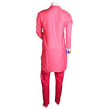 Women's Embroidered 2 Pcs Cotton Suit - Pink - test-store-for-chase-value