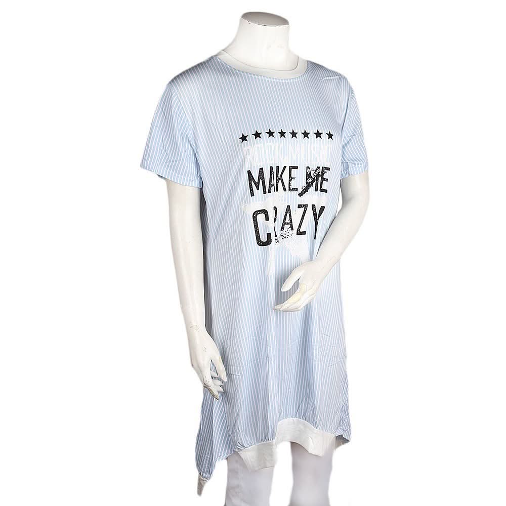 Women's Night Top - Light Blue - test-store-for-chase-value
