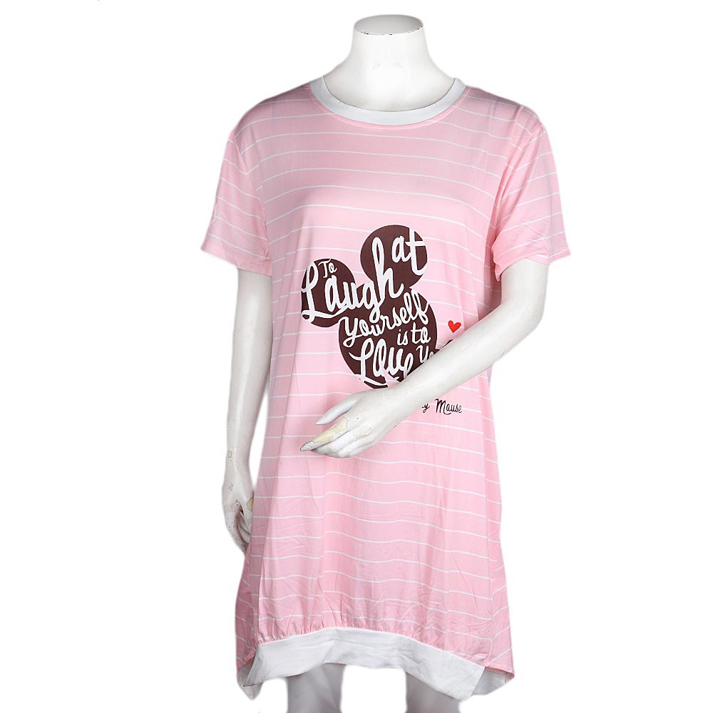 Women's Night Top - Light Pink - test-store-for-chase-value