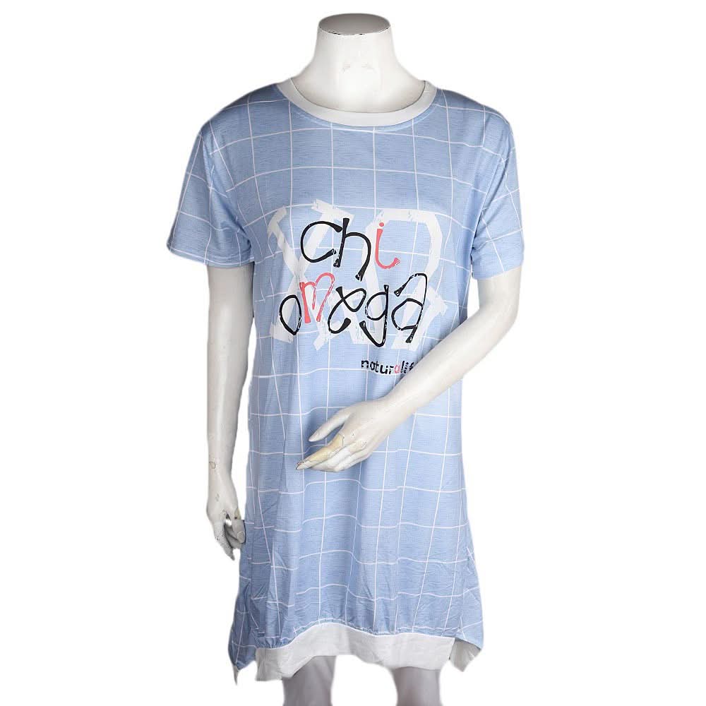 Women's Night Top - Light Blue - test-store-for-chase-value
