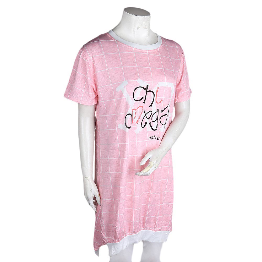 Women's Night Top - Light Pink - test-store-for-chase-value