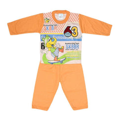 Newborn Boys Printed Suit - Orange - test-store-for-chase-value