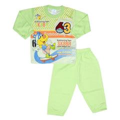 Newborn Boys Printed Suit - Light Green - test-store-for-chase-value