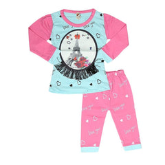 Newborn Girls Printed Suit - Light Blue - test-store-for-chase-value
