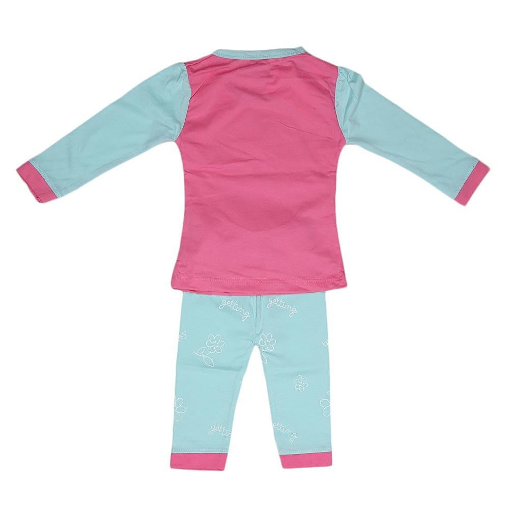 Newborn Girls Printed Suit - Pink - test-store-for-chase-value