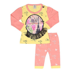 Newborn Girls Printed Suit - Yellow - test-store-for-chase-value