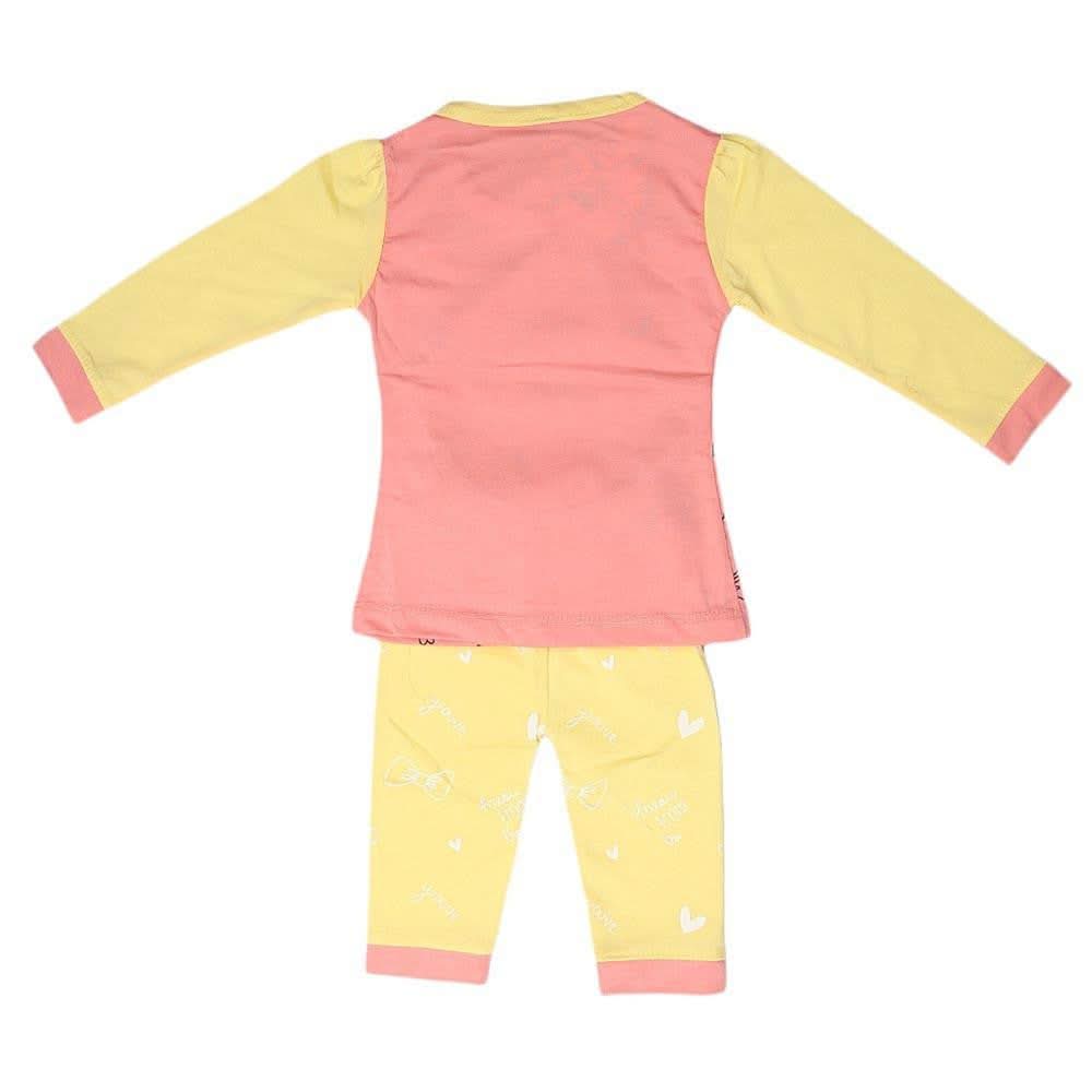 Newborn Girls Printed Suit - Peach - test-store-for-chase-value