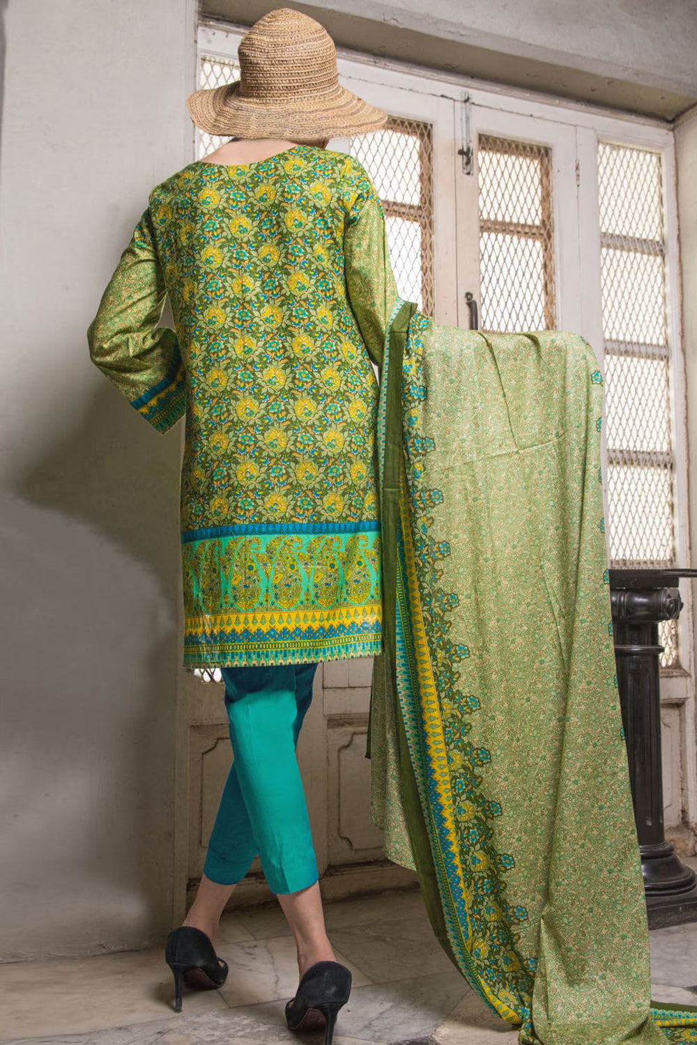 VS Printed Classic Cambric Cotton Suit-303B - test-store-for-chase-value