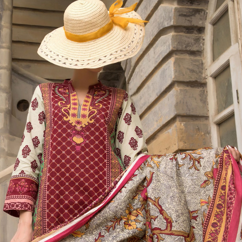 VS Printed Classic Cambric Cotton Suit-307B - test-store-for-chase-value