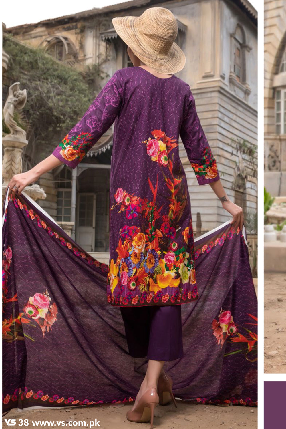 VS Printed Classic Cambric Cotton Suit-308B - test-store-for-chase-value