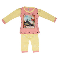Newborn Girls Printed Suit - Peach - test-store-for-chase-value
