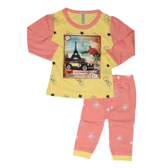 Newborn Girls Printed Suit - Yellow - test-store-for-chase-value