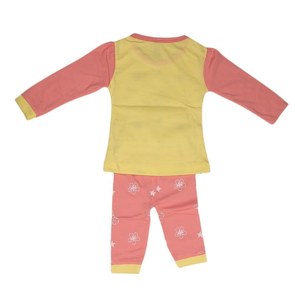 Newborn Girls Printed Suit - Yellow - test-store-for-chase-value