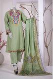Eminent Jacquard 3 Piece Suit - Green Volutes - test-store-for-chase-value
