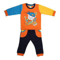 Newborn Boys Full Sleeves Suit - Orange - test-store-for-chase-value