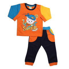 Newborn Boys Full Sleeves Suit - Orange - test-store-for-chase-value