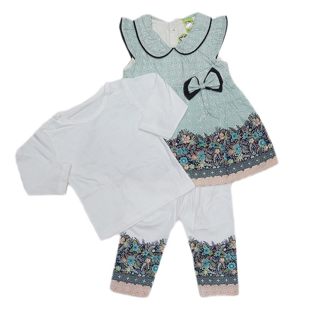 Newborn Girls Full Sleeves Suit - Light Blue - test-store-for-chase-value