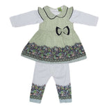 Newborn Girls Full Sleeves Suit - Green - test-store-for-chase-value