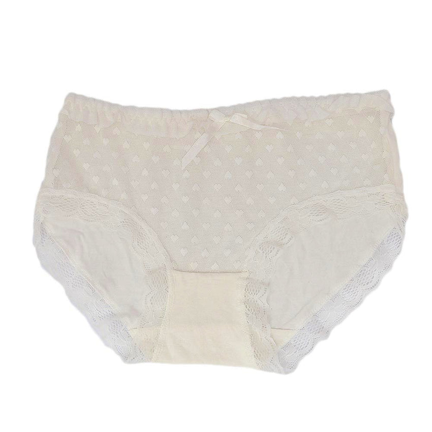 Women's Fancy Panty - White - test-store-for-chase-value