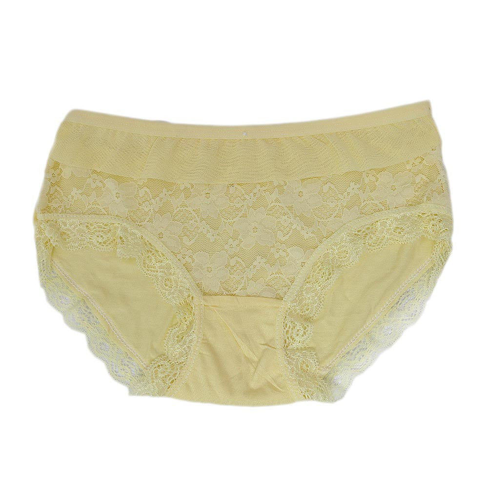 Women's Fancy Panty - Yellow - test-store-for-chase-value