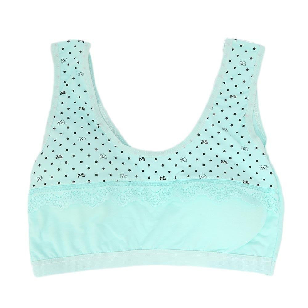 Girls Biddies Foam Bra - Cyan - test-store-for-chase-value