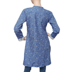 Women's Printed Kurti - Blue - test-store-for-chase-value