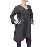Women's Cross V-Neck Kurti - Multi - test-store-for-chase-value